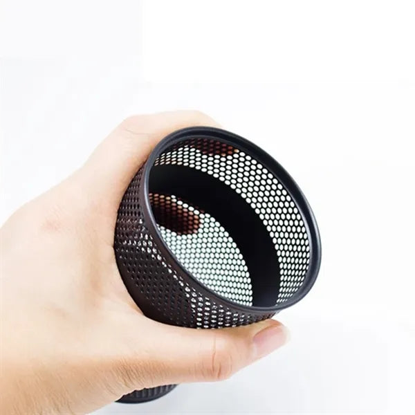 Versatile Desktop Metal Mesh Pen Pencil Holder