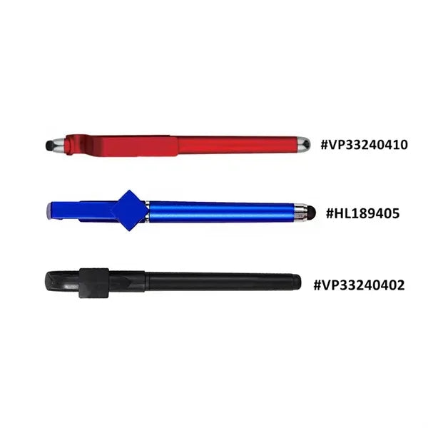 Business QR Code Stylus Gel Pen w/Phone Stand