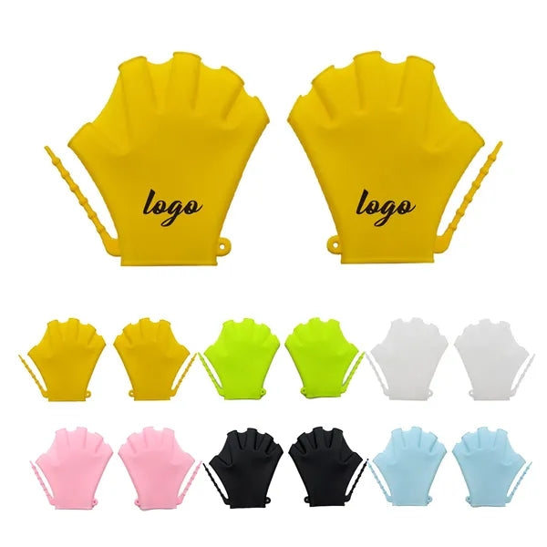 Silicone Swimming Webbed Water Gloves