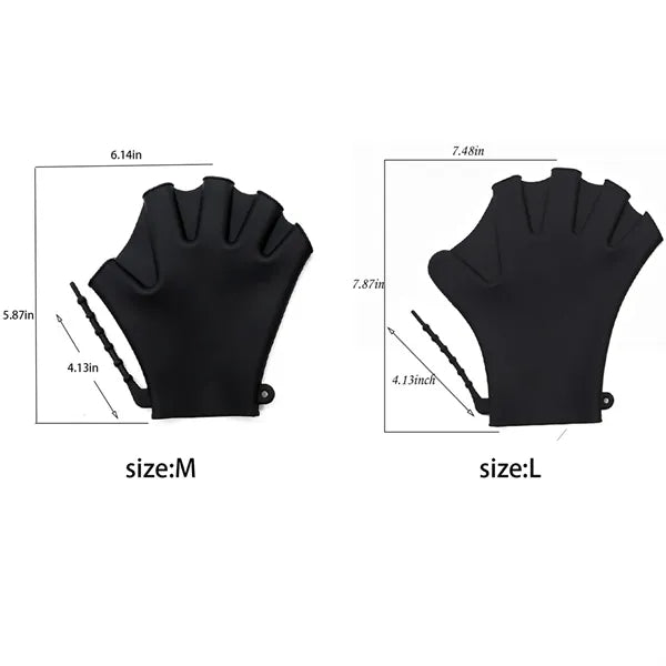 Silicone Swimming Webbed Water Gloves