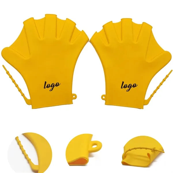Silicone Swimming Webbed Water Gloves