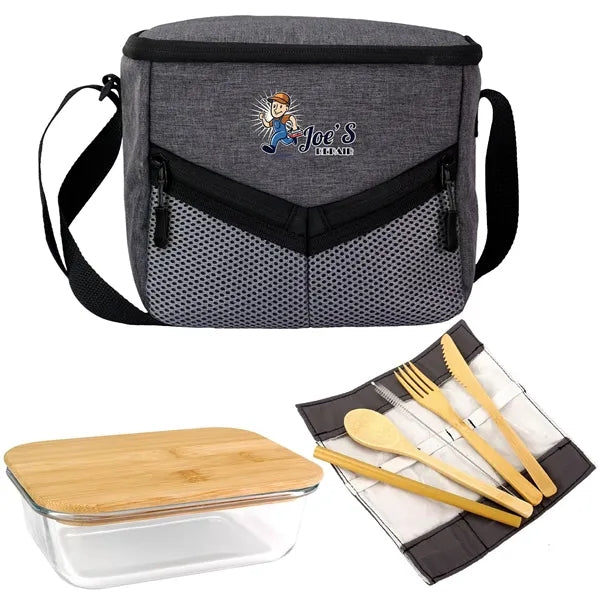 Victory Lunch Cooler Bamboo Set