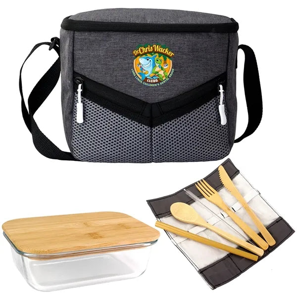 Victory Lunch Cooler Bamboo Set