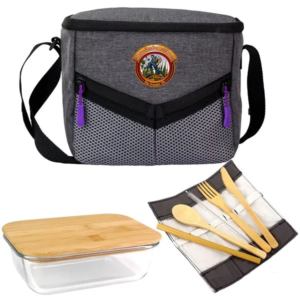 Victory Lunch Cooler Bamboo Set