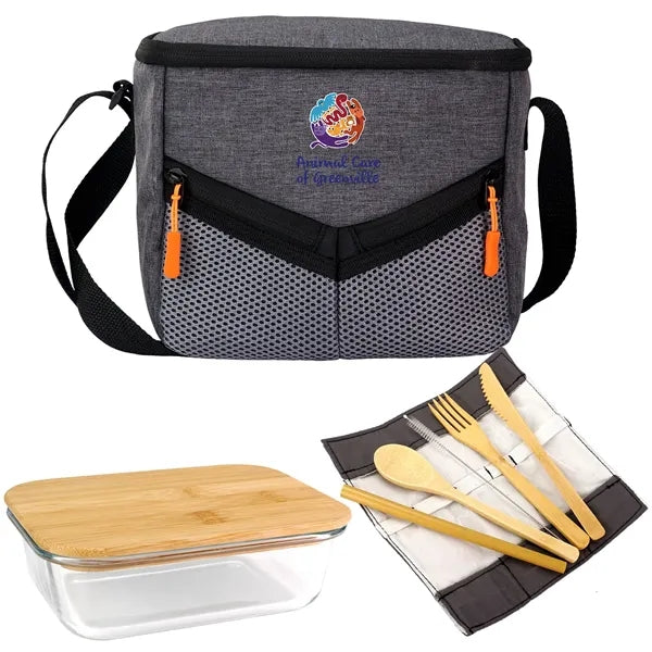 Victory Lunch Cooler Bamboo Set