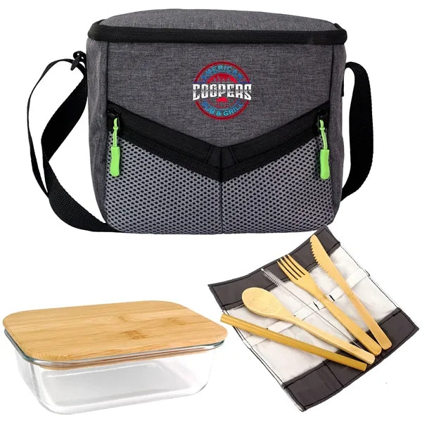 Victory Lunch Cooler Bamboo Set