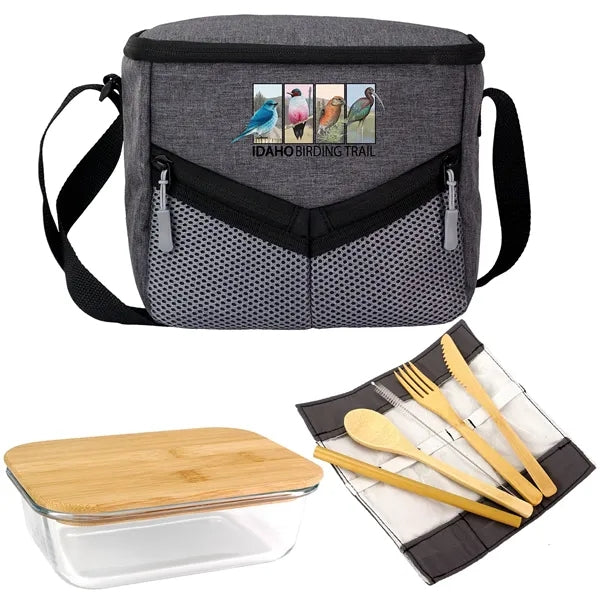 Victory Lunch Cooler Bamboo Set
