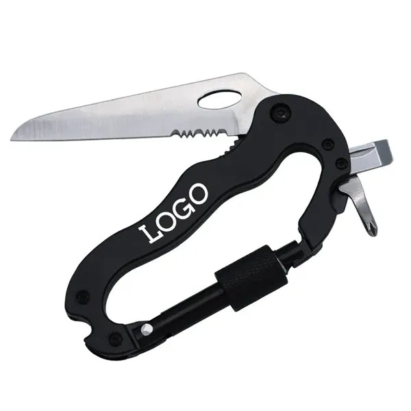 Versatile 5-in-1 D-Ring Aluminum Alloy Mountaineering Buckle