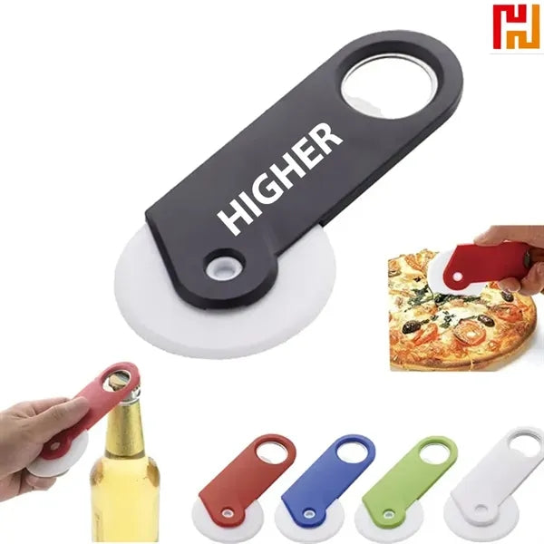 Pizza Cutter Slicer With Bottle Opener