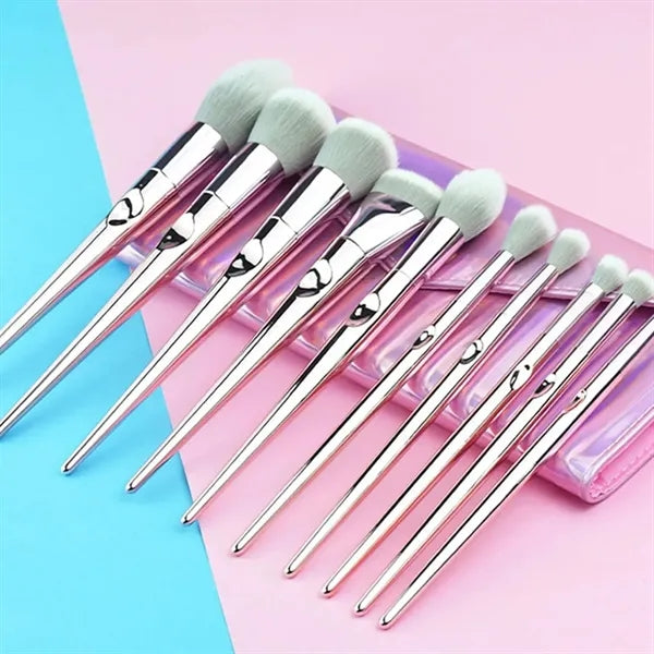 Beauty Blenders Cosmetic Bag Set With 10pcs Makeup Brush Kit