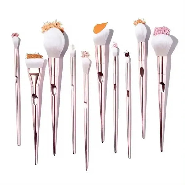 Beauty Blenders Cosmetic Bag Set With 10pcs Makeup Brush Kit