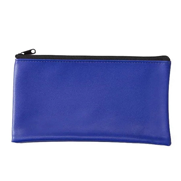 Zipper PU Leather Bank Deposit Bag