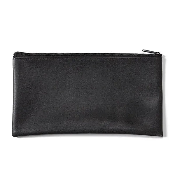 Zipper PU Leather Bank Deposit Bag