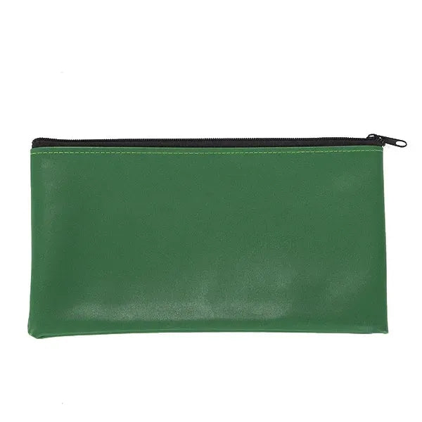 Zipper PU Leather Bank Deposit Bag