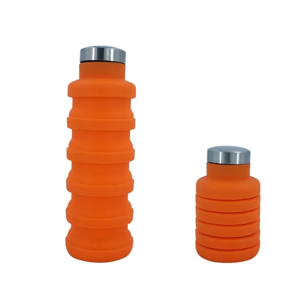 17oz Collapsible Silicone Foldable Water Bottle for Travel