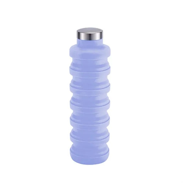 17oz Collapsible Silicone Foldable Water Bottle for Travel
