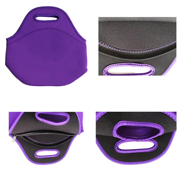 Insulated Thermal Lunch Bag With Zipper