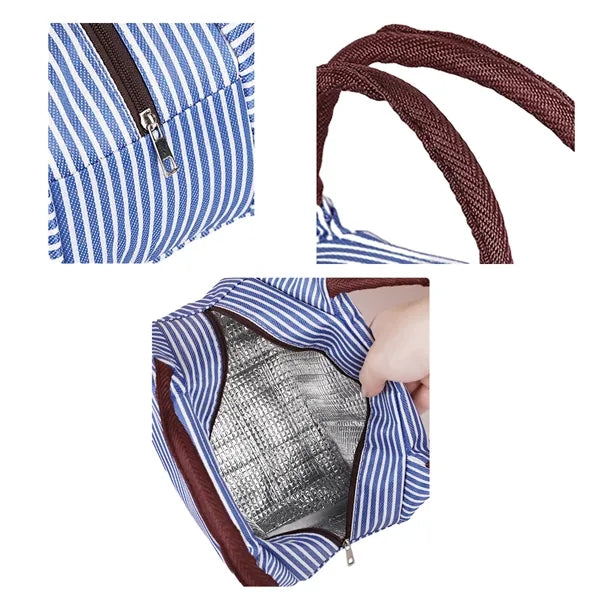Lunch Tote Bag With Zipper
