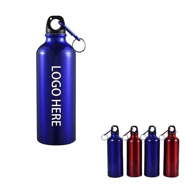17 Oz Aluminum Water Bottle With Carabiner
