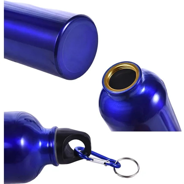 17 Oz Aluminum Water Bottle With Carabiner
