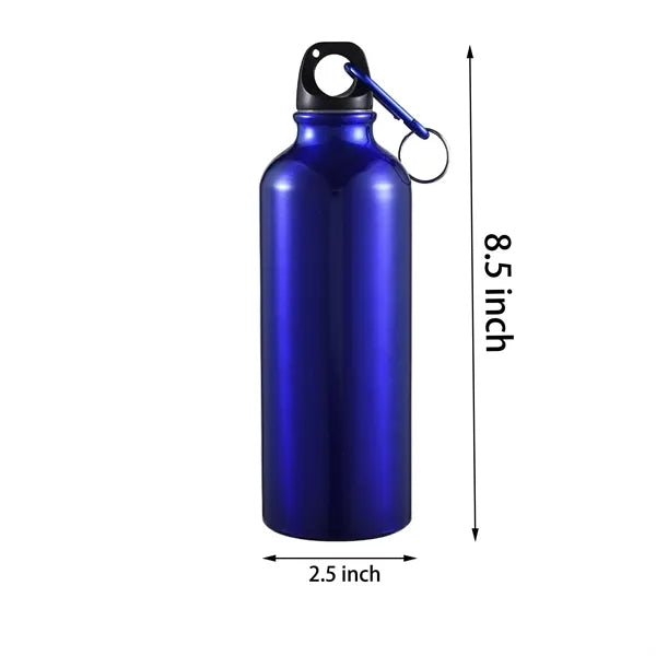 17 Oz Aluminum Water Bottle With Carabiner
