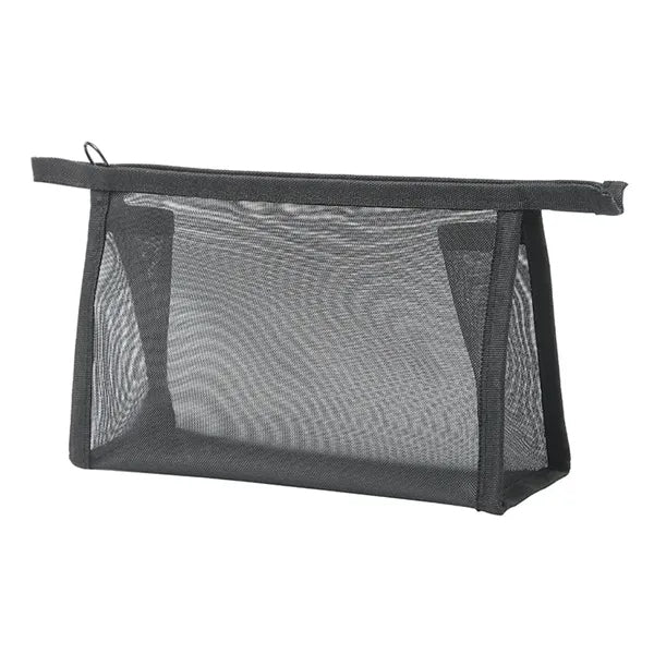 Large Transparent Zipper Mesh Cosmetic Makeup Pouch Bag