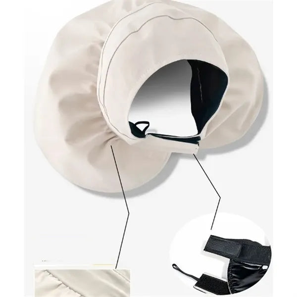 Hollow Top Uv Protection Large Brim Womens Sun Visor Hat