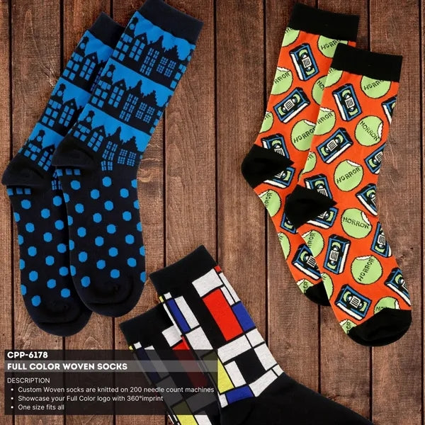 Full Color Woven Socks