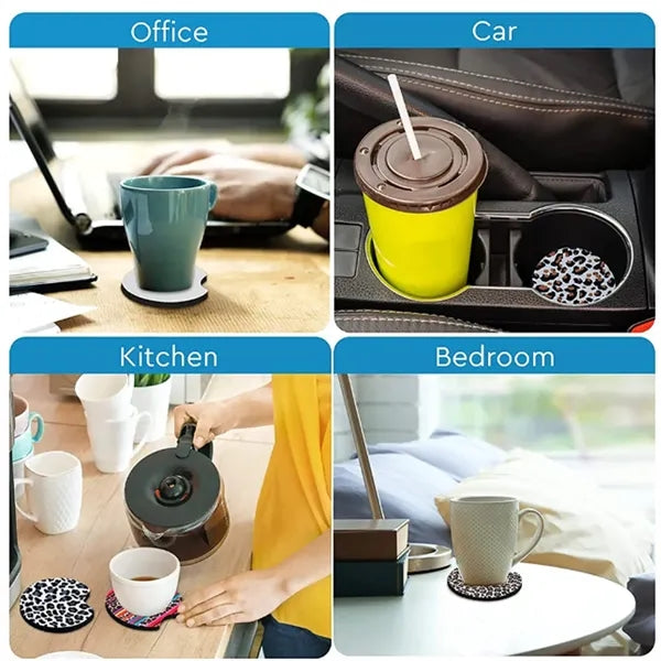 Circular Opening Car Coasters