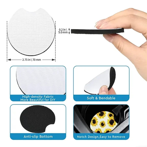 Circular Opening Car Coasters