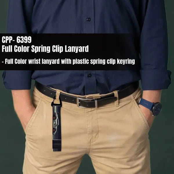 Full Color Spring Clip Lanyard