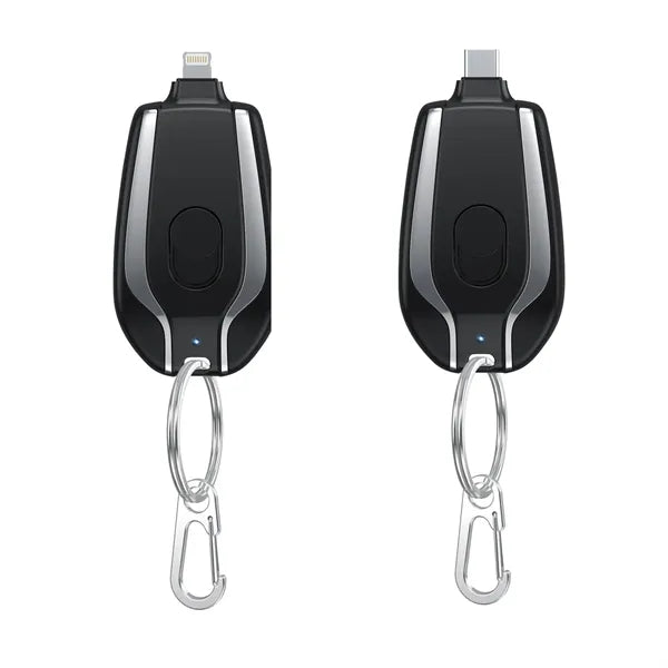 Mini Keychain Emergency 1500mAh Power Bank