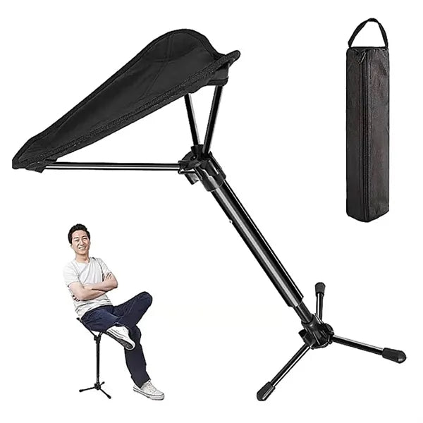 Foldable Outdoor Camping Adjustable Height Triangle Stool