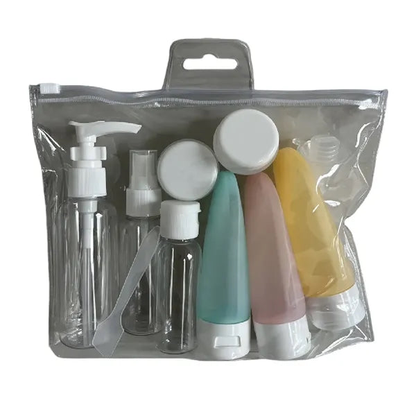 Travel 11Pcs Cosmetic Plastic Bottle Set