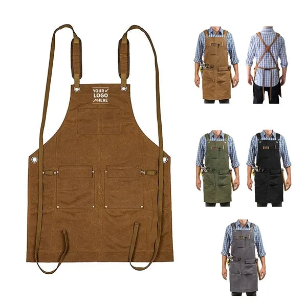 Thick Canvas Garden Woodworking Work Apron W/ Pocket