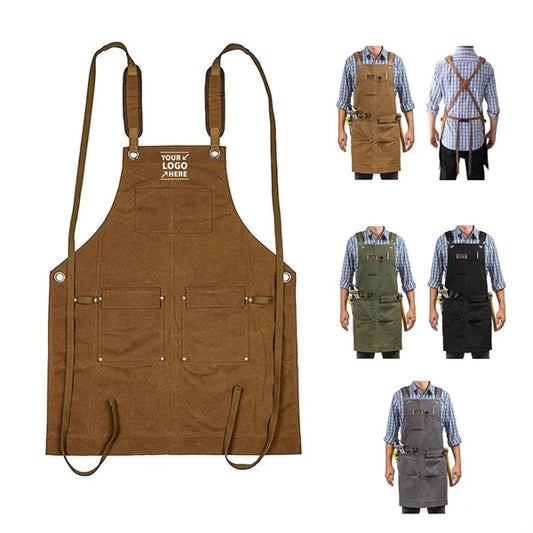 Thick Canvas Garden Woodworking Work Apron W/ Pocket