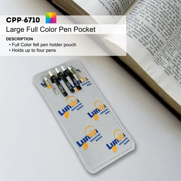 Large Full Color Pen Pocket