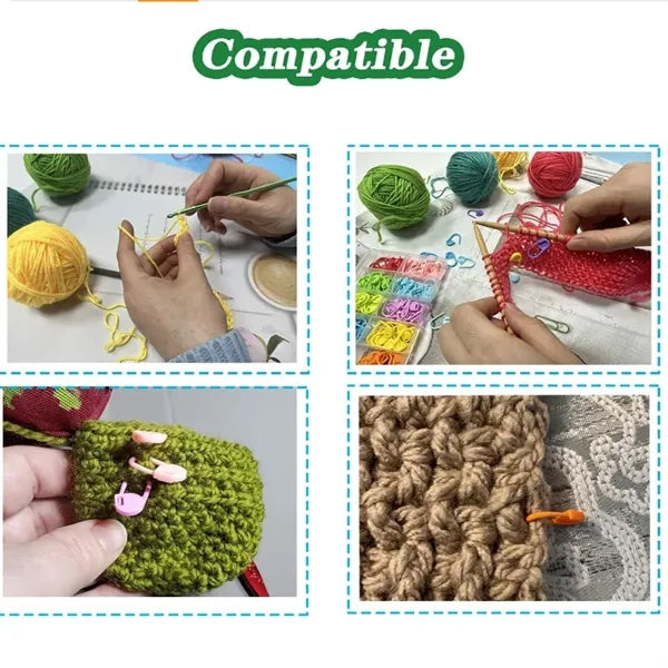 120 Pieces Stitch Needle Clip Counter