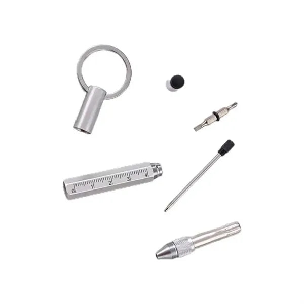 6 In 1 Multitool Keychain Pen