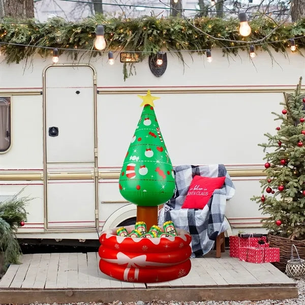 PVC Inflatable Christmas Tree Ice Bucket