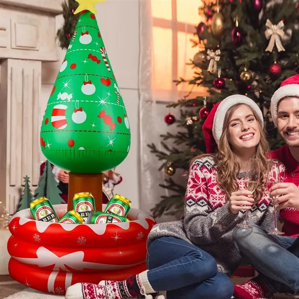 PVC Inflatable Christmas Tree Ice Bucket
