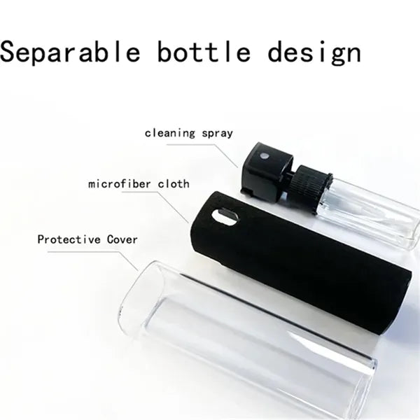 2 IN 1 Mobile Phone Screen Cleaner Spray With Wipe Cloth