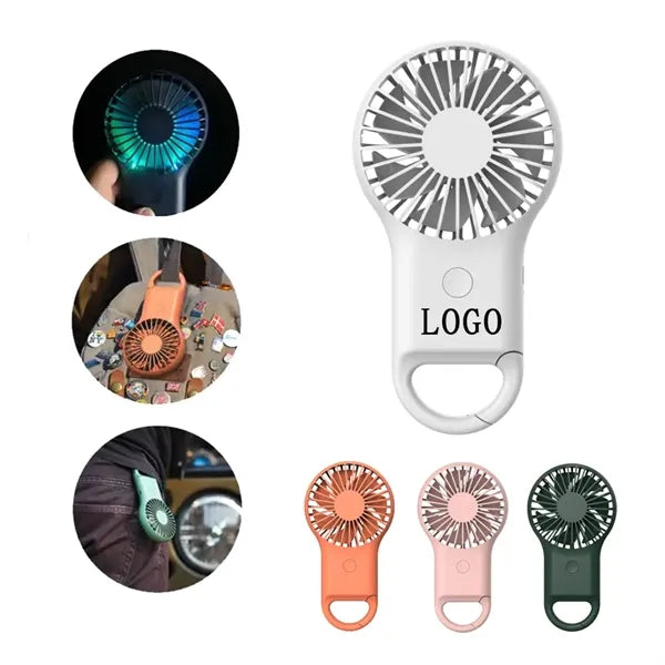 Mini Portable Rechargeable Fan With Carabiner