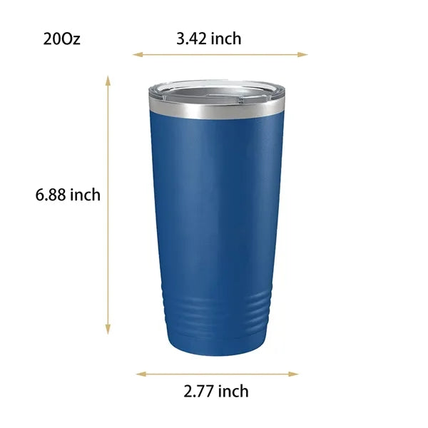 Logo Engraved Double Wall Stainless Steel Insulated Tumbler