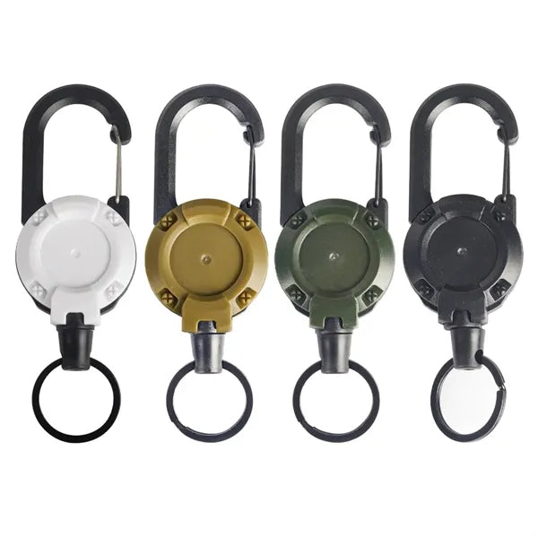 Retractable Keychain Clip Id Holder