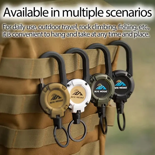 Retractable Keychain Clip Id Holder