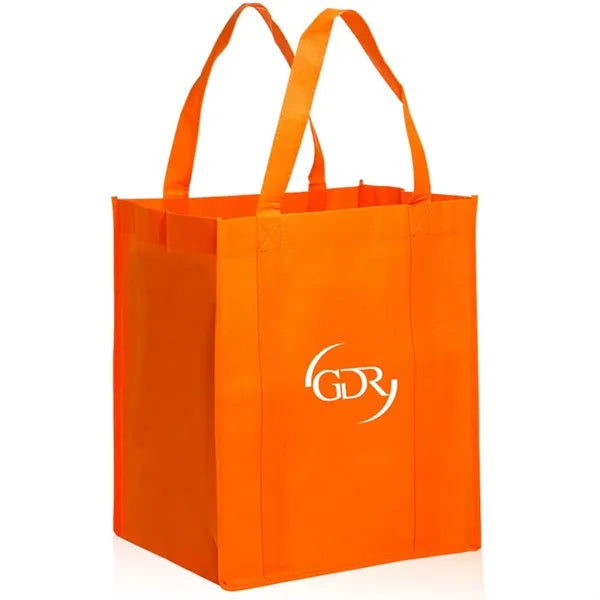 Non-woven Grocery Tote Bag With Thick Plastic Bottom