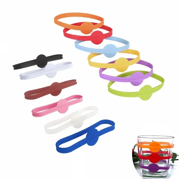 12 Pieces Colorful Silicone Wine Drink Markers