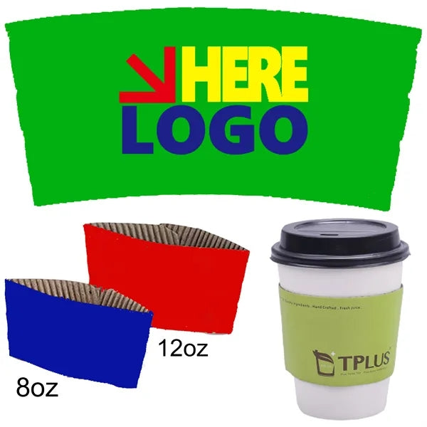 8-20oz Corrugated paper Beverage cup sleeve