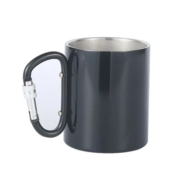 10oz Camping Mug with Carabiner Handle